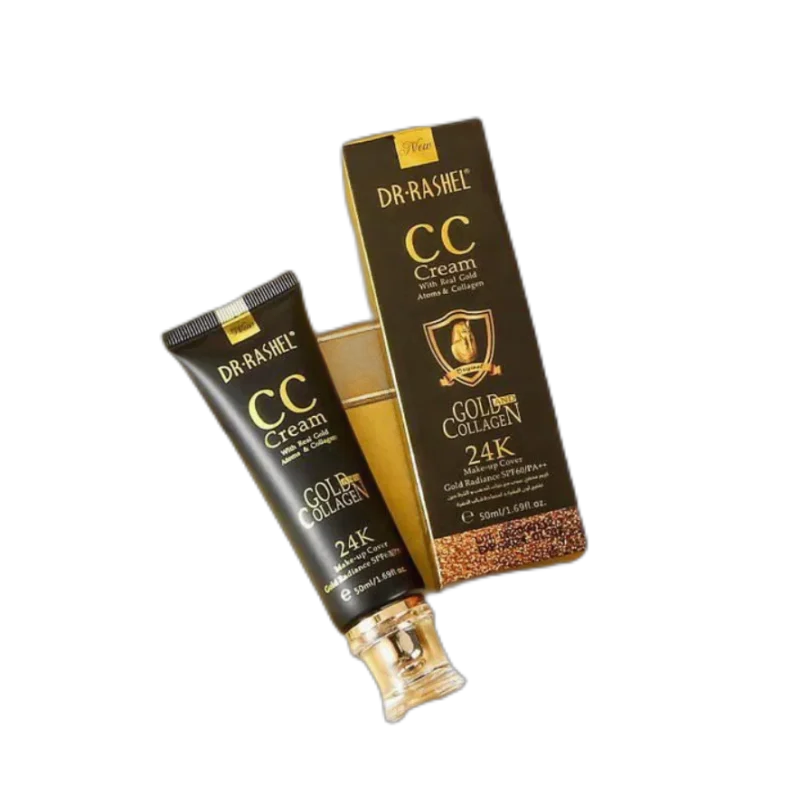 24K CC Cream Gold & Collagen Make-up Cover Gold Radiance Sun Protection SPF60 - Image 2