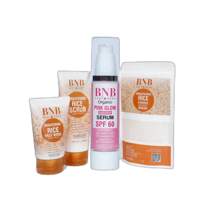 BNB Opulent Glow Bundle (Rice Extract Kit + Pink Glow Spf60)