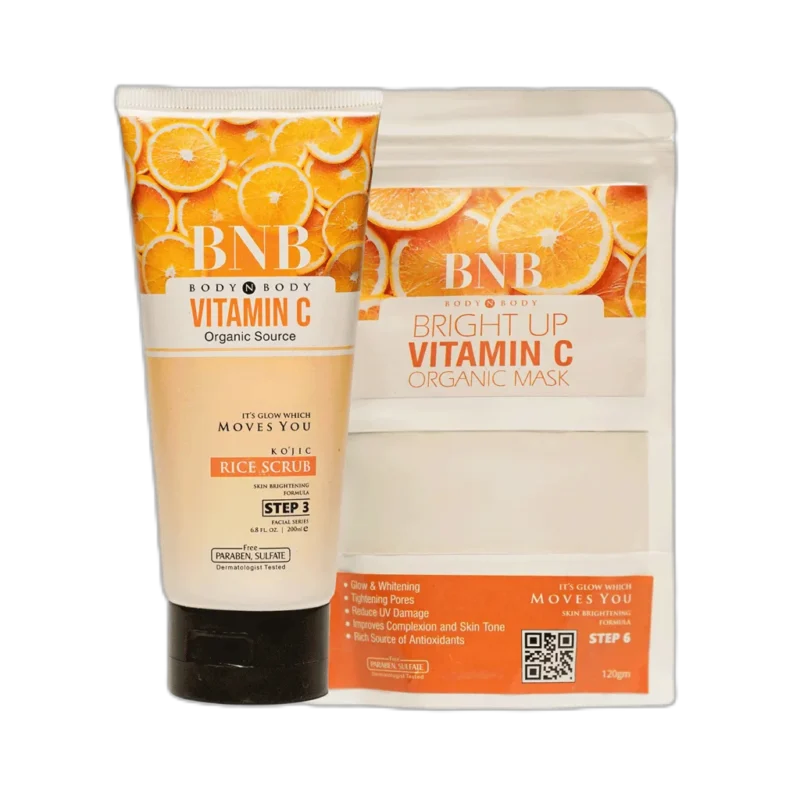 BNB Vitamin C Bright Booster ( scrub+Mask)