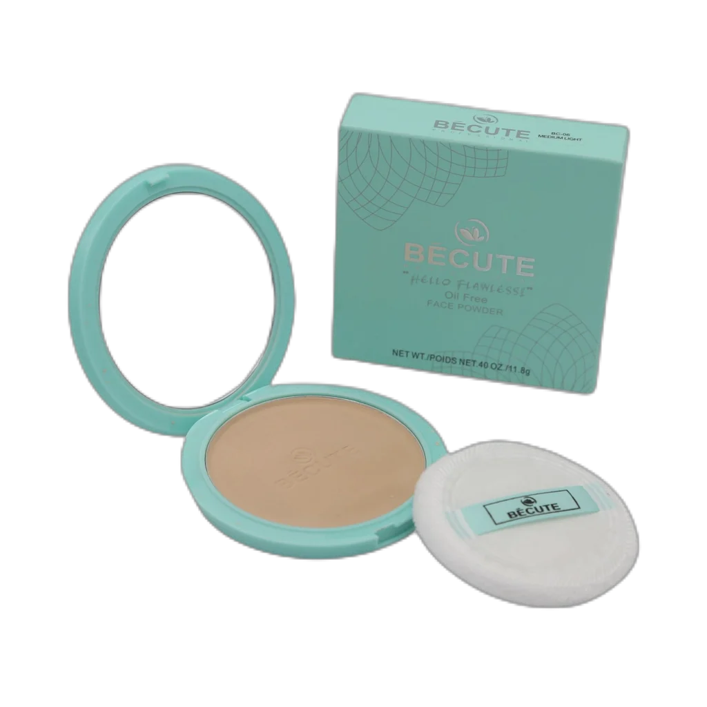 Becute Cosmetics Hello Flawless Face Powder #BC-02 Natural Beige