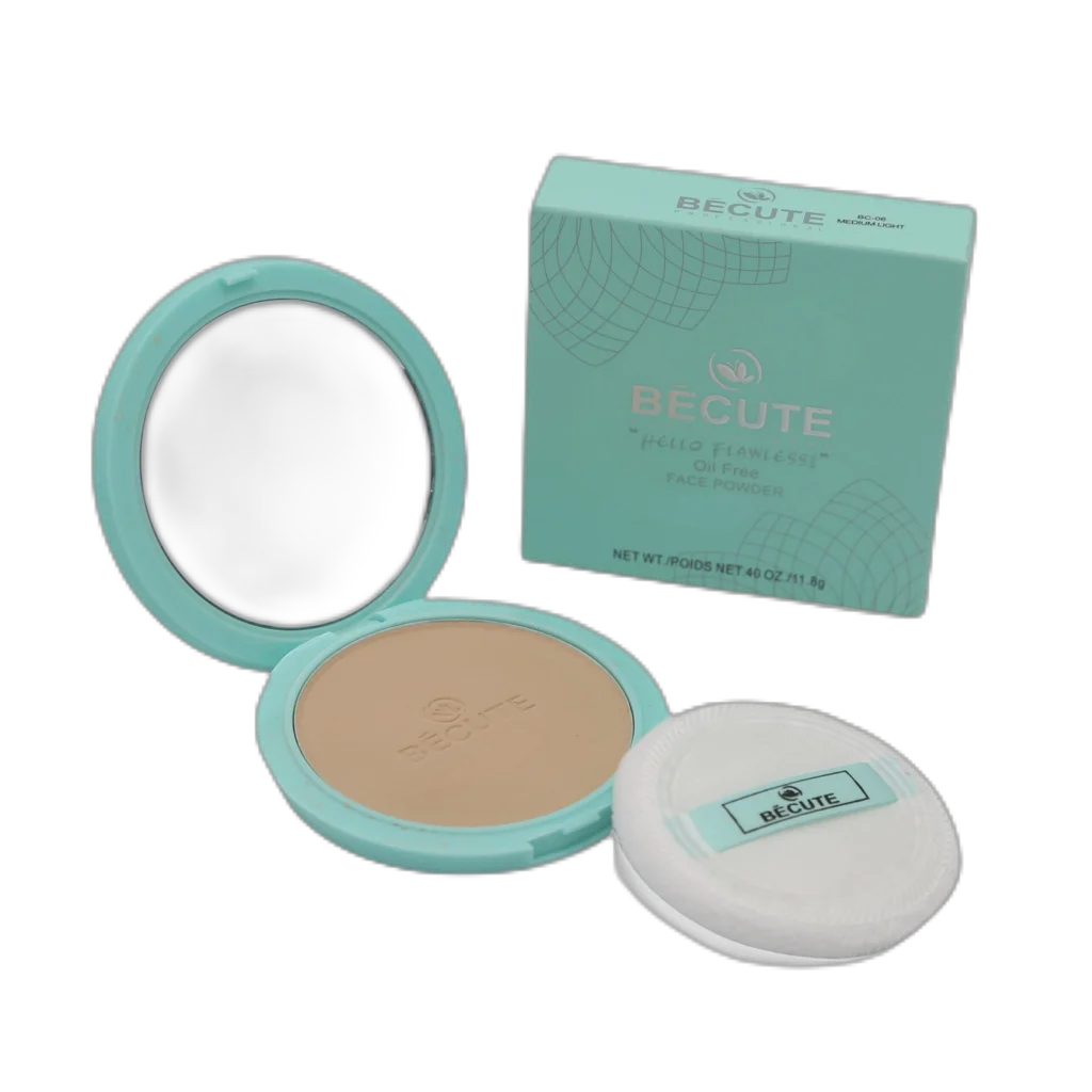 Becute Cosmetics Hello Flawless Face Powder #BC-08 Ivory