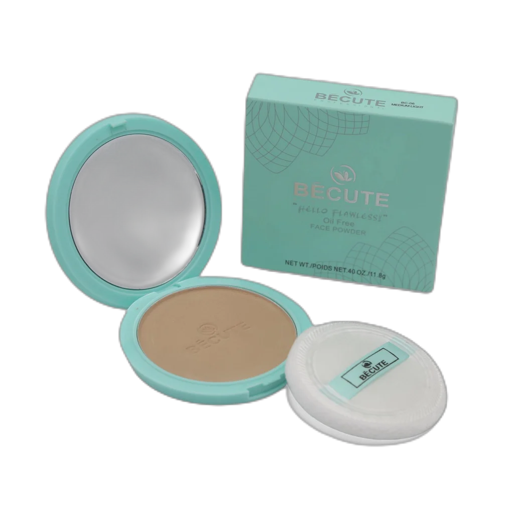 Becute Cosmetics Hello Flawless Face Powder #BC-09 Translucent Beige