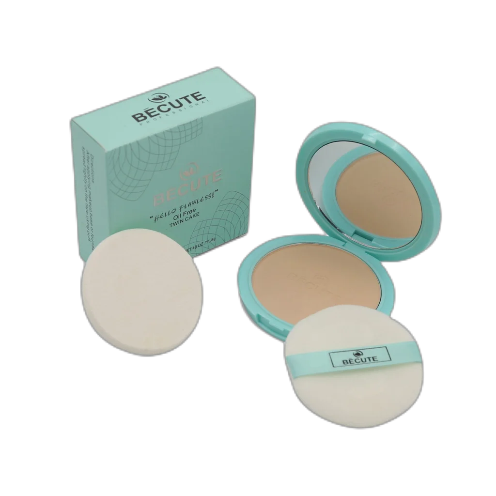 Becute Cosmetics Hello Flawless Twin Cake #BC-01 Light Beige
