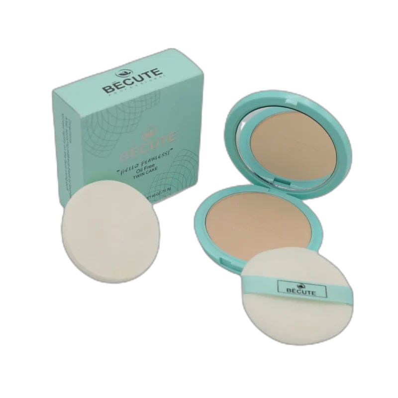 Becute Cosmetics Hello Flawless Twin Cake #BC-02 Natural Beige