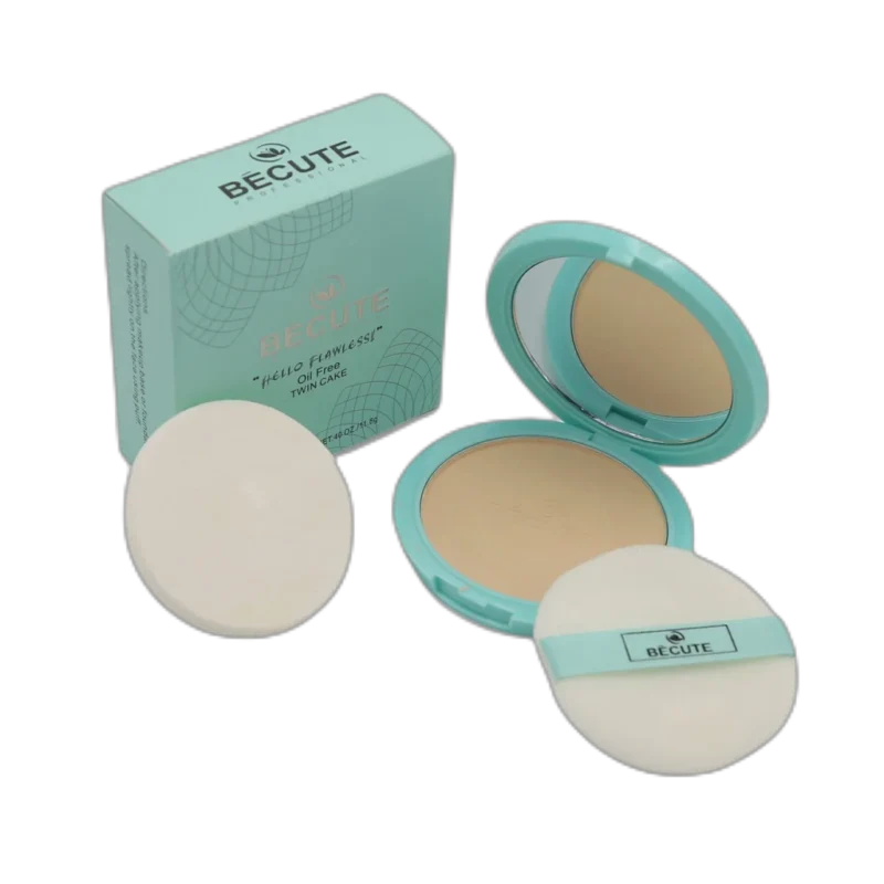 Becute Cosmetics Hello Flawless Twin Cake #BC-03 Medium Beige