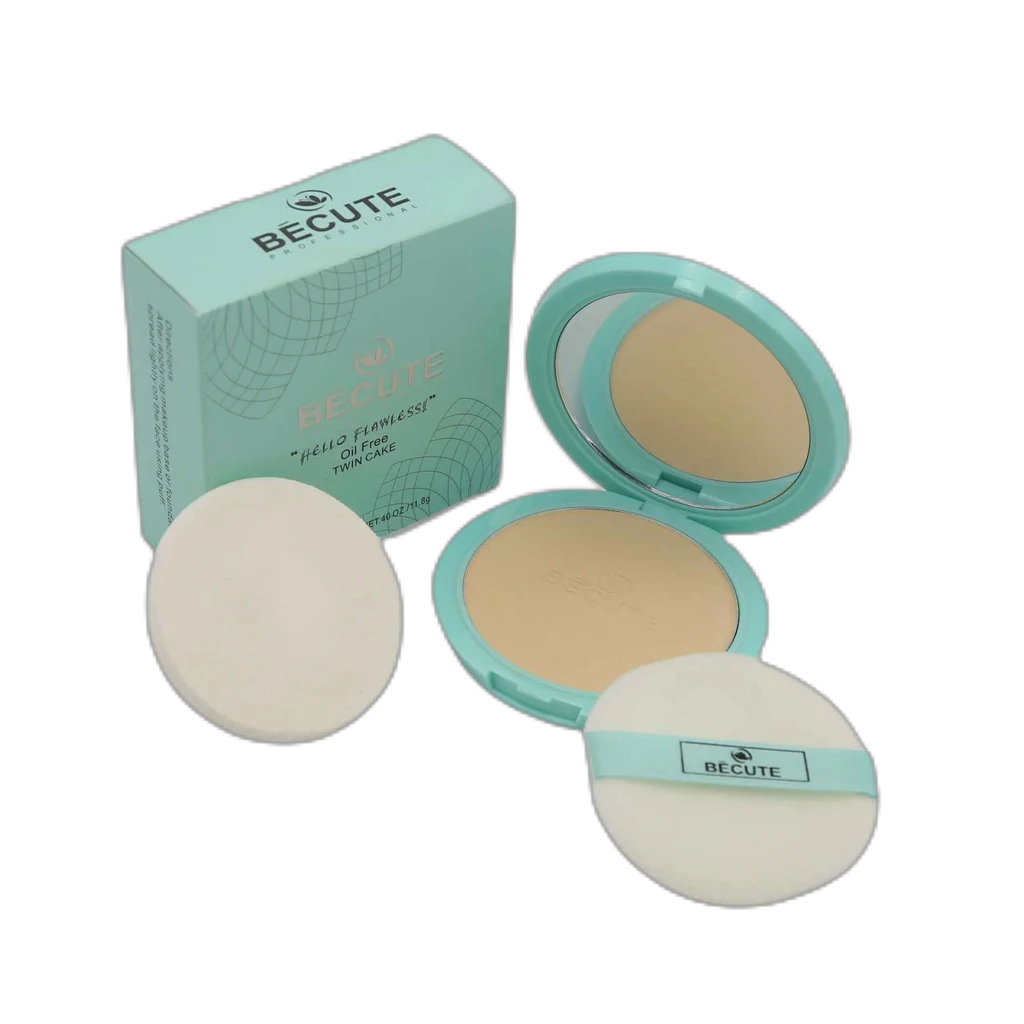 Becute Cosmetics Hello Flawless Twin Cake #BC-08 Ivory