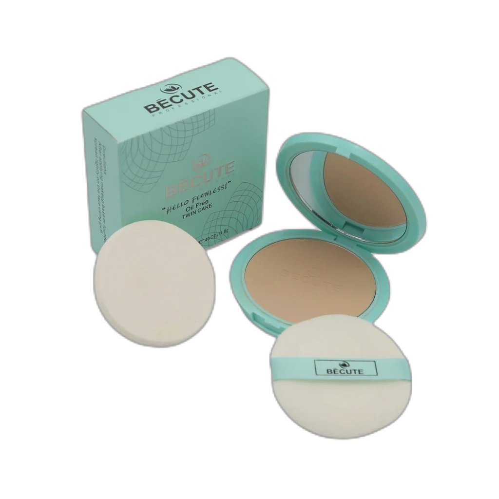 Becute Cosmetics Hello Flawless Twin Cake #BC-09 Translucent Beige