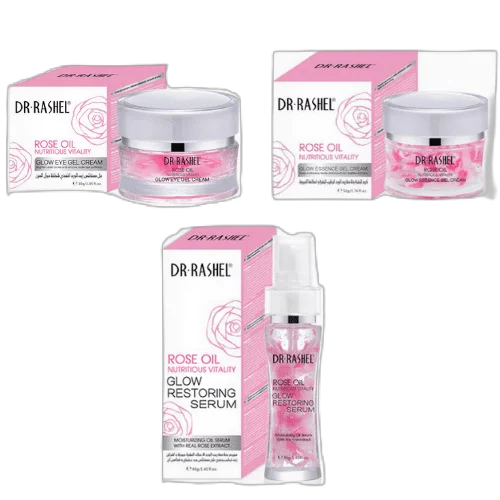 Dr Rashel Rose Oil Nutritious Vitality Glow Series – Pack of 3